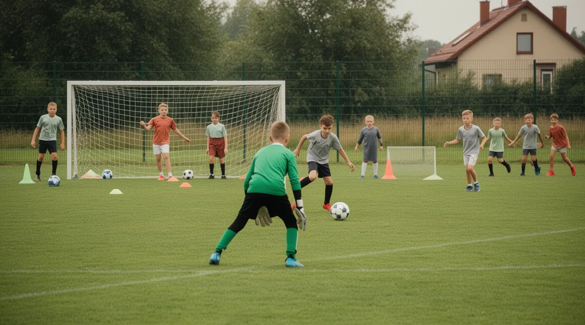 Trening bramkarza dzieci: gry rozwijające decyzje i technikę
