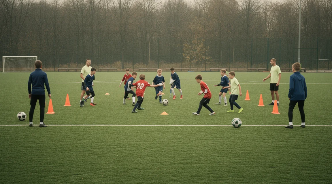 Trening piłkarski U12: przykładowa gra zadaniowa rozwijająca decyzje